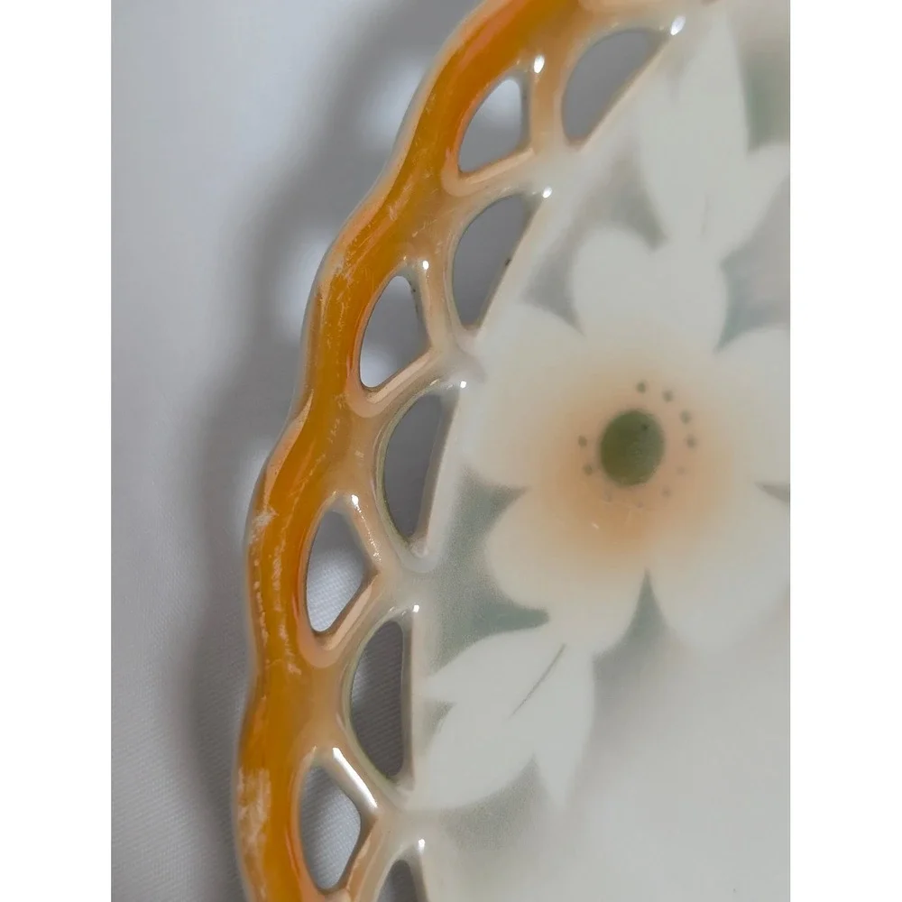 CICO Bavaria Germany U.S. Zone Fruit Reticulated Lattice Edge Plates 6.5